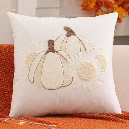 Halloween kuddfodral i sammet med broderi